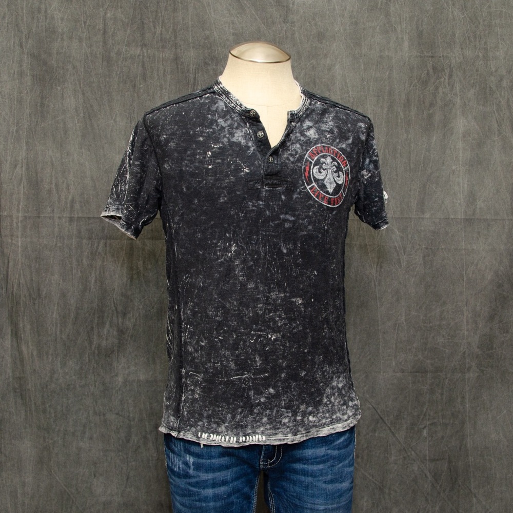 Affliction Live Fast Henley Shirt